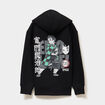 Sweat zipp&eacute; capuche Demon Slayer Tanjiro noir gar&ccedil;on