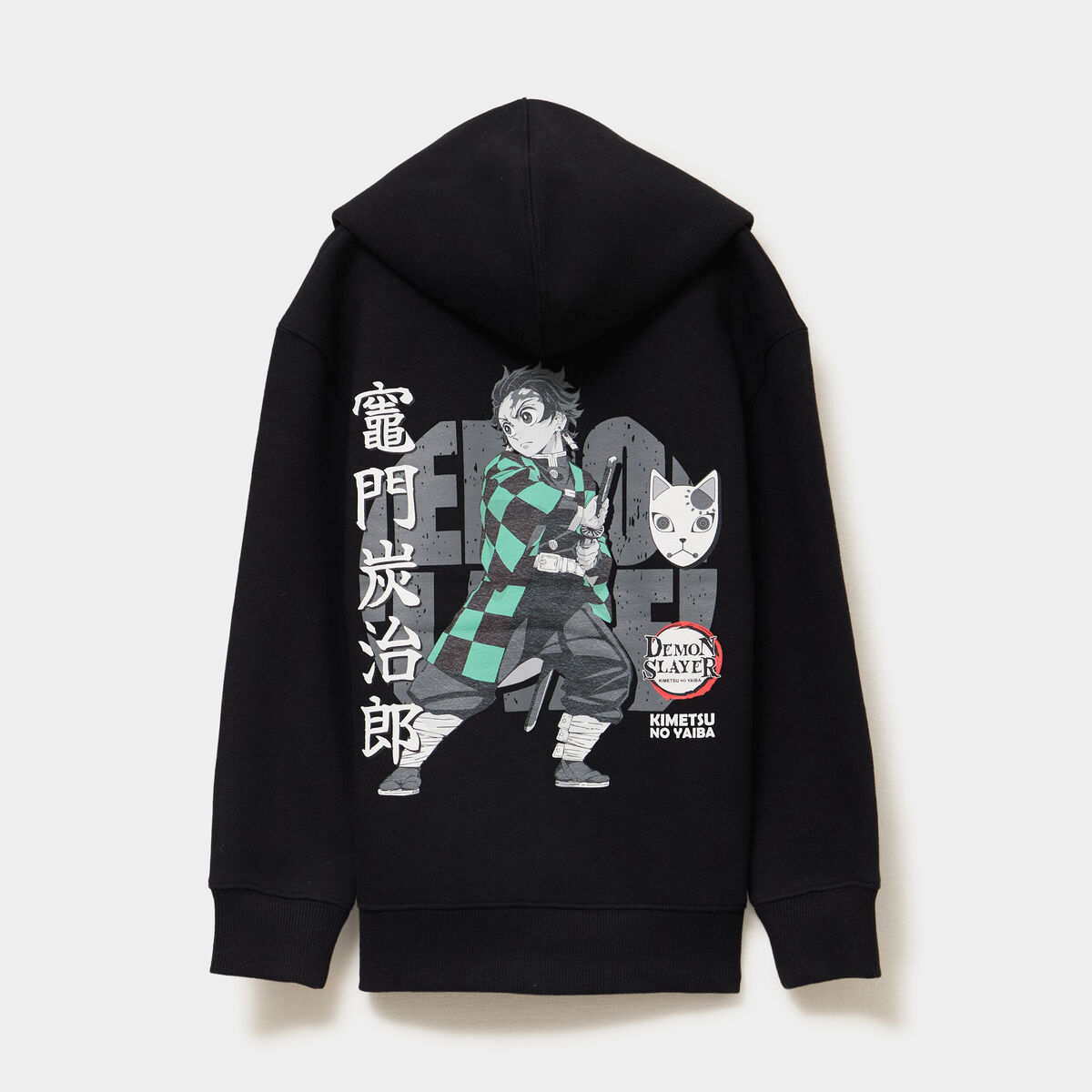 Sweat zipp&eacute; capuche Demon Slayer Tanjiro noir gar&ccedil;on