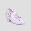 Babies pailletées à talons violet fille