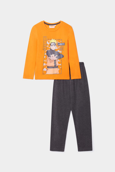 Ensemble pyjama pantalon Naruto orange garçon