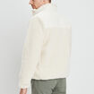 Veste polaire avec col montant ivoire homme
