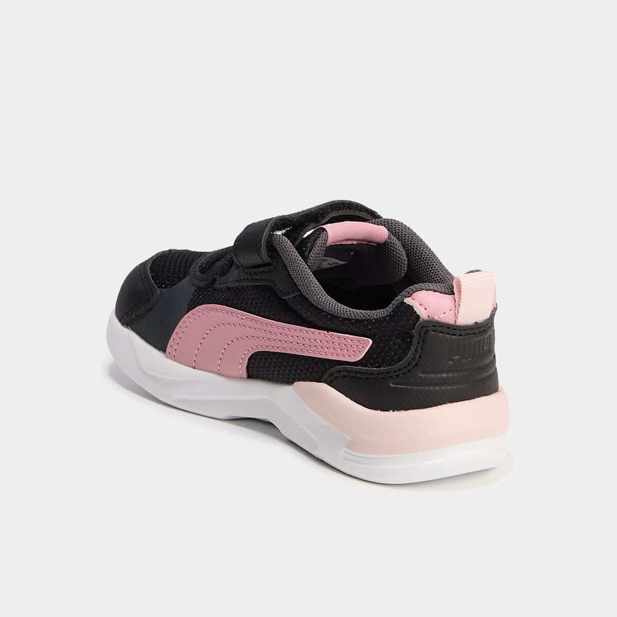Baskets running à scratchs Puma noir fille