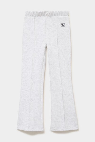 Pantalon de jogging bootcut stretch gris clair fille