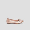 Ballerines irisées à noeud sable fille