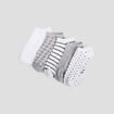 Lot 5 paires socquettes gris femme