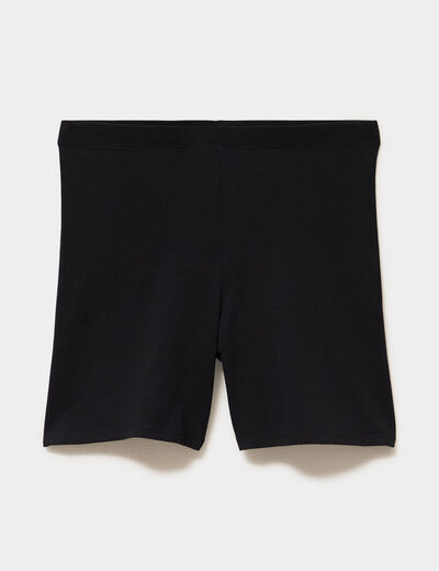 Short cycliste coton majoritaire noir femme