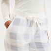 Pantalon de pyjama ecru femme