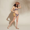 Haut de maillot de bain triangle bleu pétrole femme