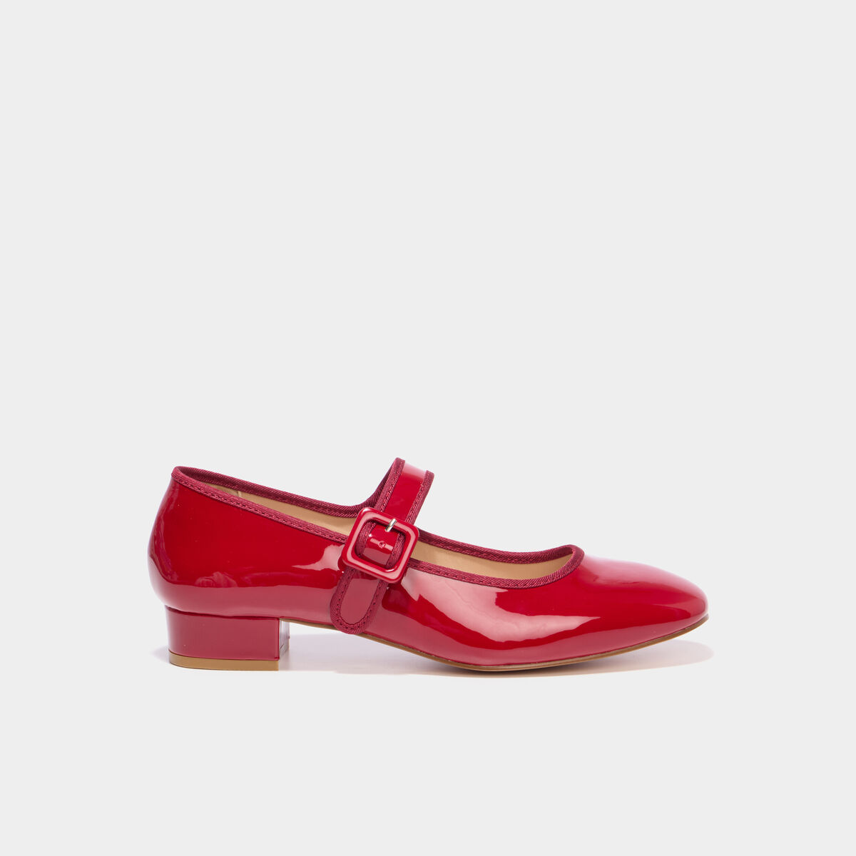 Babies vernies &agrave; talons rouge femme