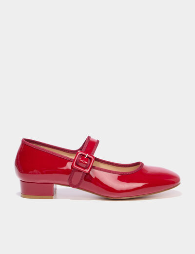 Babies vernies &agrave; talons rouge femme