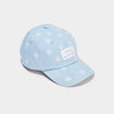 Casquette en jean brod&eacute;e coton bleu fille