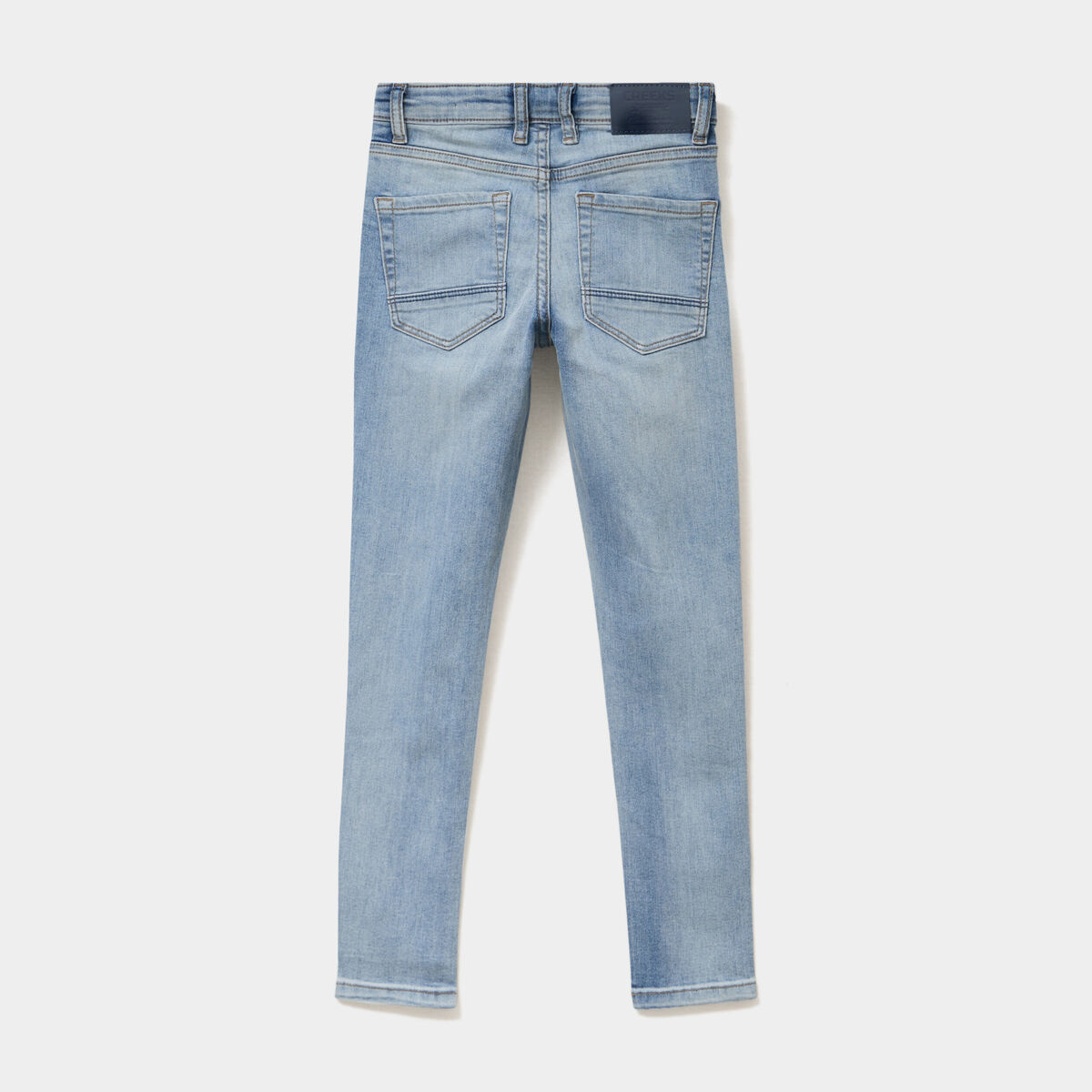 Jean skinny 5 poches taille ajustable denim double stone gar&ccedil;on