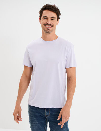 T-shirt en coton manches courtes parme homme