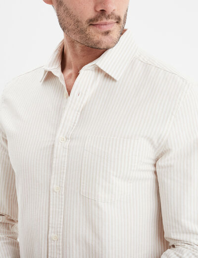 Chemise manches longues Creeks sable homme