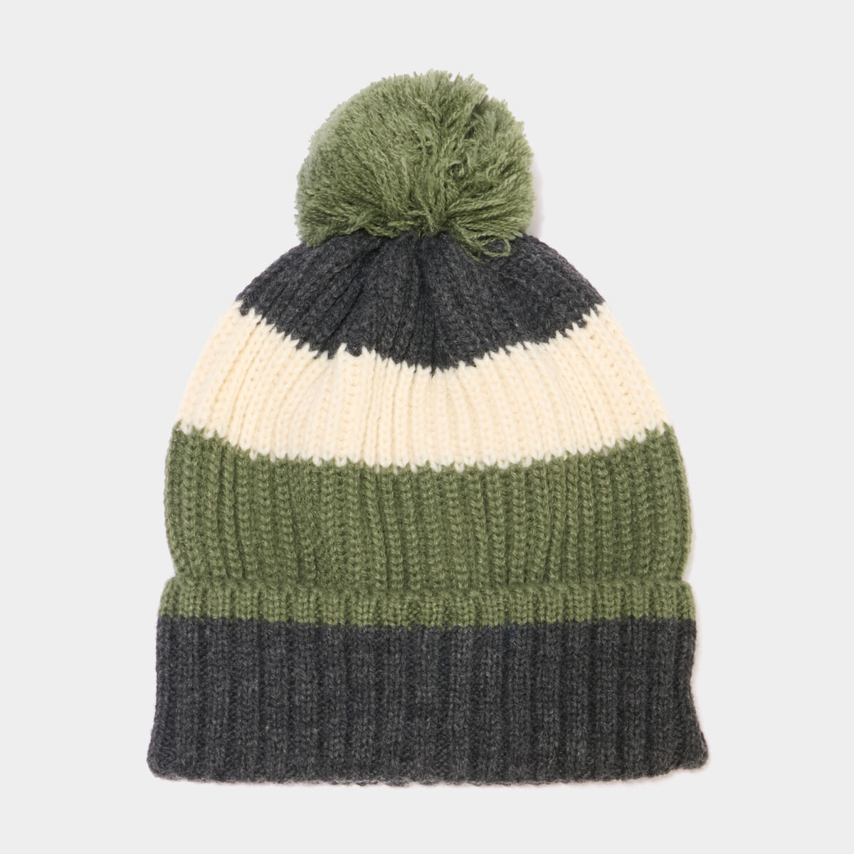 Bonnet &agrave; pompon vert gar&ccedil;on