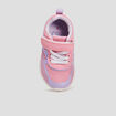 Baskets running à lacets rose bébé fille