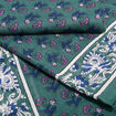 Foulard carr&eacute; coton vert femme