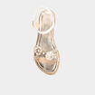 Sandales brides &agrave; fleurs blanc fille
