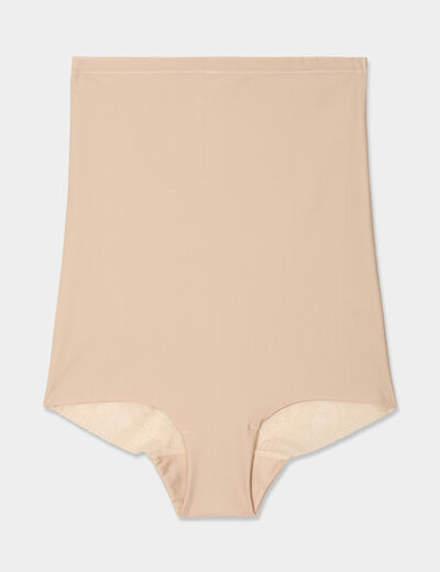 Culotte haute gainant beige femme