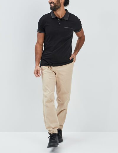 Pantalon jogpant sable homme