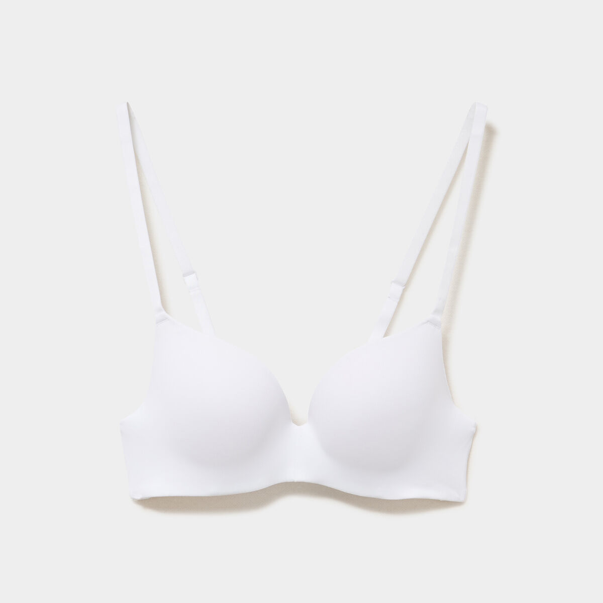 Soutien-gorge push-up microfibre blanc femme