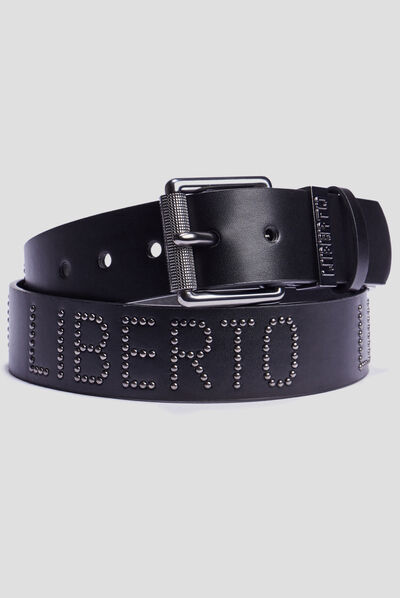 Ceinture cloutée Liberto noir homme