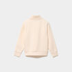 Sweat droit col camionneur Kappa creme fille