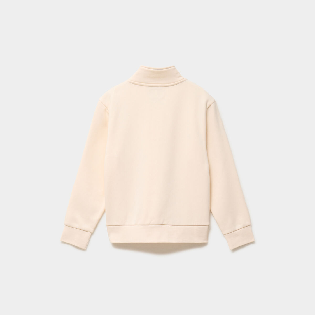 Sweat droit col camionneur Kappa creme fille