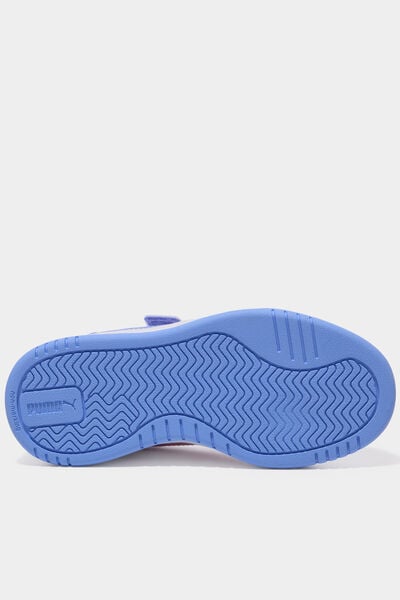 Tennis basses &agrave; scratchs Puma Caven III violet fille