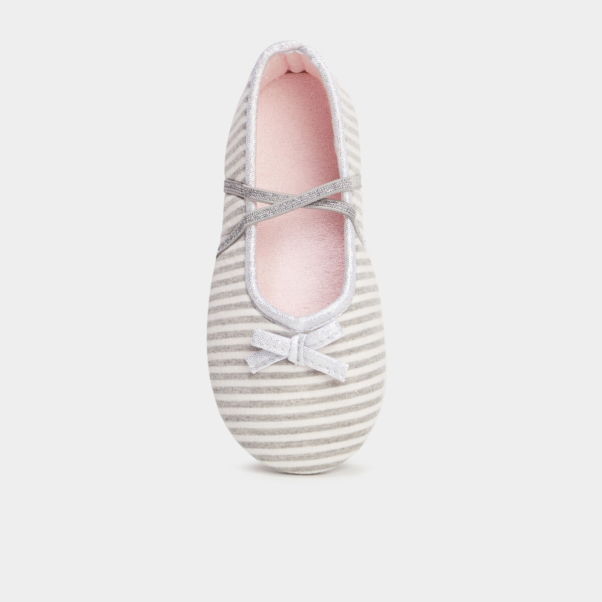Chaussons ballerines gris fille