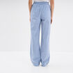 Pantalon droit fluide taille &eacute;lastiqu&eacute;e ecru femme