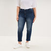 Jean slim taille haute bleu femme grande taille
