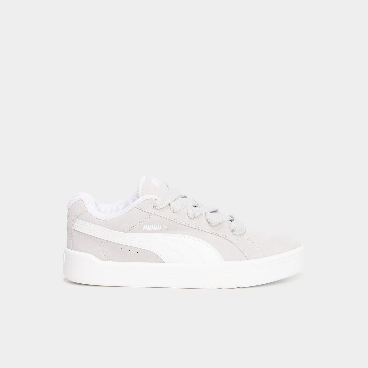 Tennis basses &agrave; lacets Puma gris homme