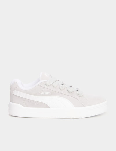 Tennis basses &agrave; lacets Puma gris homme
