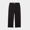 Pantalon droit cropped taille haute noir femme