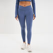 Legging de sport taille haute bleu fonc&eacute; femme