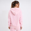 Sweat hoodie molleton à capuche rose clair femme