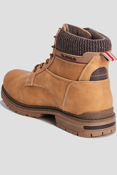 Bottines Trappeur jaune homme