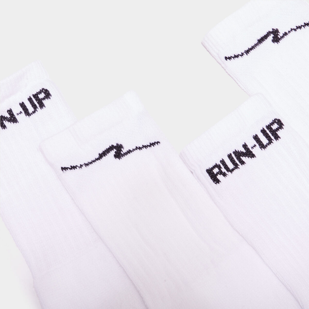 Lot 5 paires chaussettes sport Run-Up blanc homme