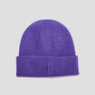 Bonnet tricoté avec bord à revers Creeks violet femme