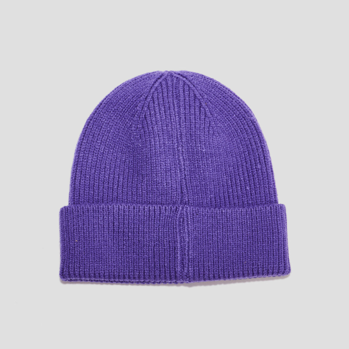 Bonnet tricoté avec bord à revers Creeks violet femme