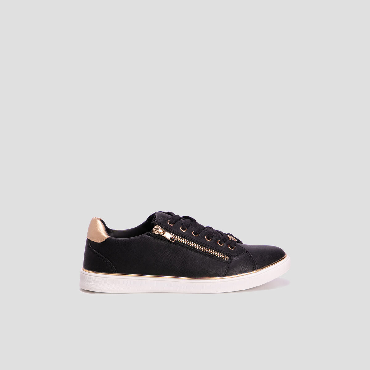 Baskets tennis basse noir femme