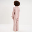 Ensemble pyjama chemise manches longues rose nude femme
