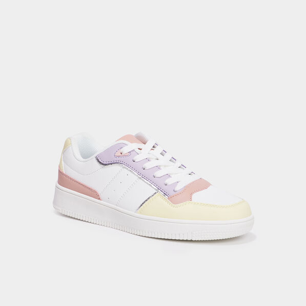 tennis basses a lacets creeks jaune fille Tennis basses à lacets Creeks jaune fille