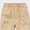 Pantalon jogger doubl&eacute; coton marron clair b&eacute;b&eacute; gar&ccedil;on