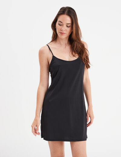 Nuisette fond de robe noir femme