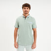 Polo piqu&eacute; manches courtes coton vert pastel homme