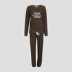 Ensemble pyjama 2 pièces gris foncé femme