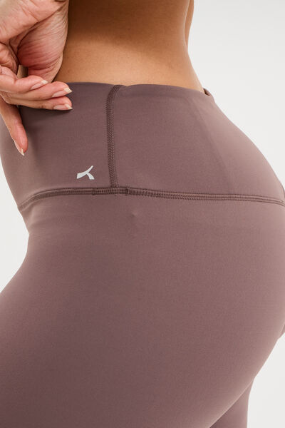 Legging de sport gainant taille haute mauve femme