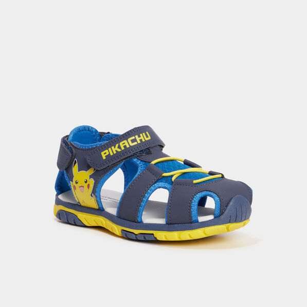 Sandales à scratchs Pokémon Pikachu bleu garçon